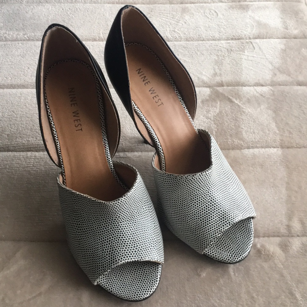 Nine West open toe heels